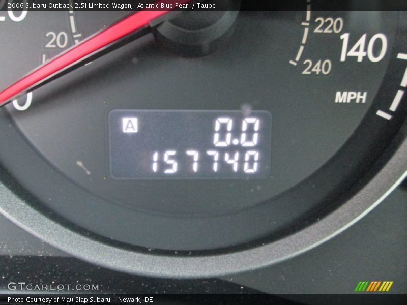 Atlantic Blue Pearl / Taupe 2006 Subaru Outback 2.5i Limited Wagon