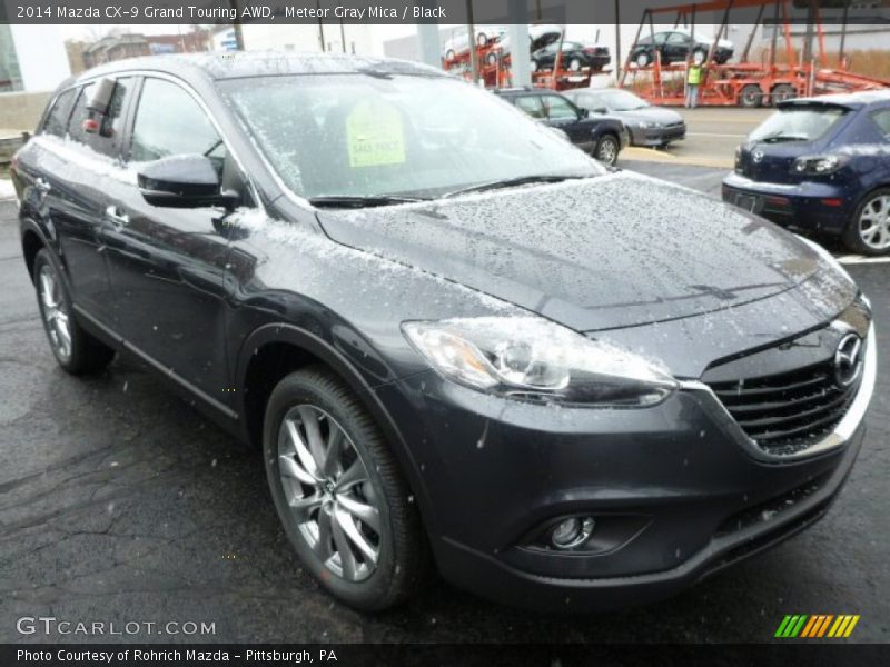 Meteor Gray Mica / Black 2014 Mazda CX-9 Grand Touring AWD