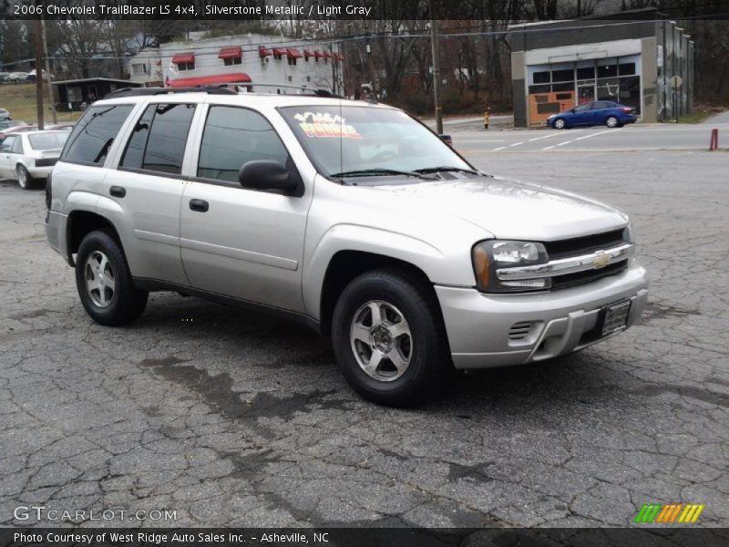 Silverstone Metallic / Light Gray 2006 Chevrolet TrailBlazer LS 4x4