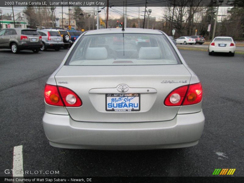 Lunar Mist Metallic / Light Gray 2003 Toyota Corolla LE