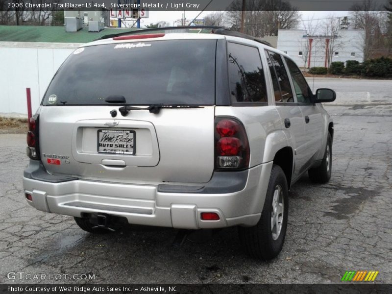 Silverstone Metallic / Light Gray 2006 Chevrolet TrailBlazer LS 4x4