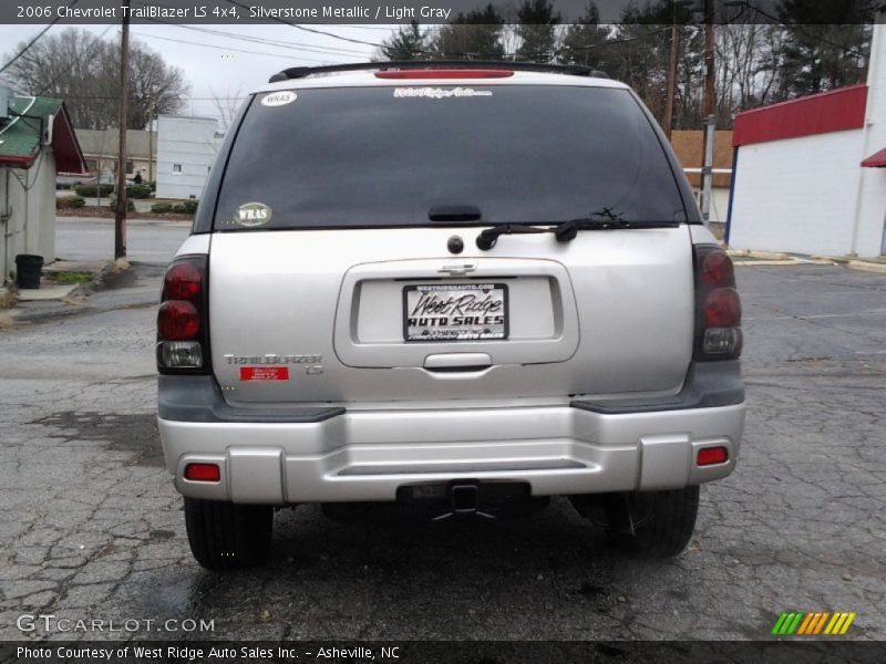 Silverstone Metallic / Light Gray 2006 Chevrolet TrailBlazer LS 4x4