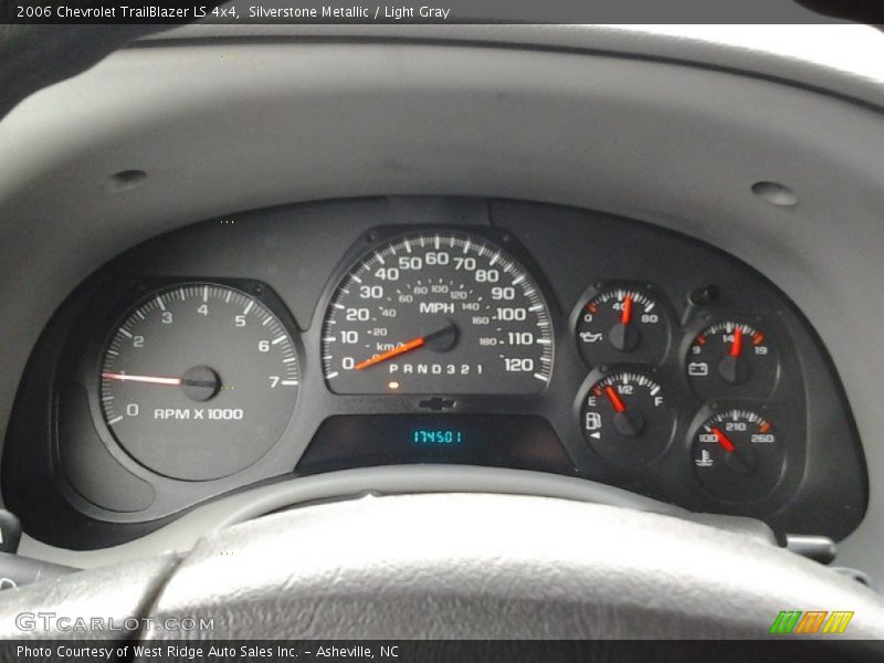 Silverstone Metallic / Light Gray 2006 Chevrolet TrailBlazer LS 4x4