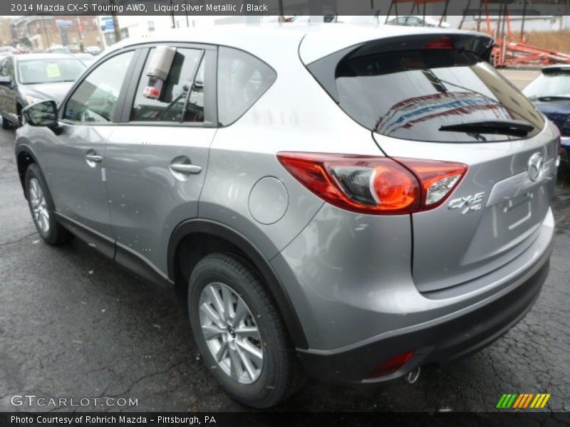 Liquid Silver Metallic / Black 2014 Mazda CX-5 Touring AWD