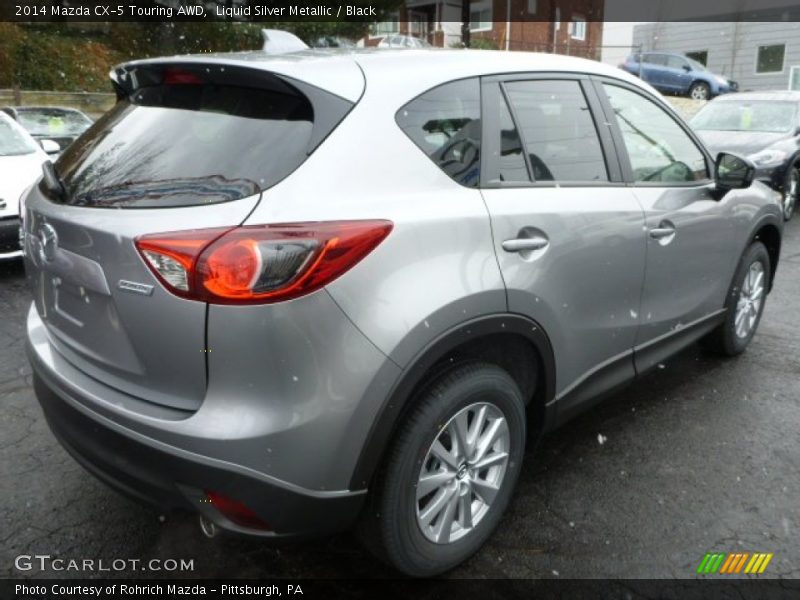 Liquid Silver Metallic / Black 2014 Mazda CX-5 Touring AWD
