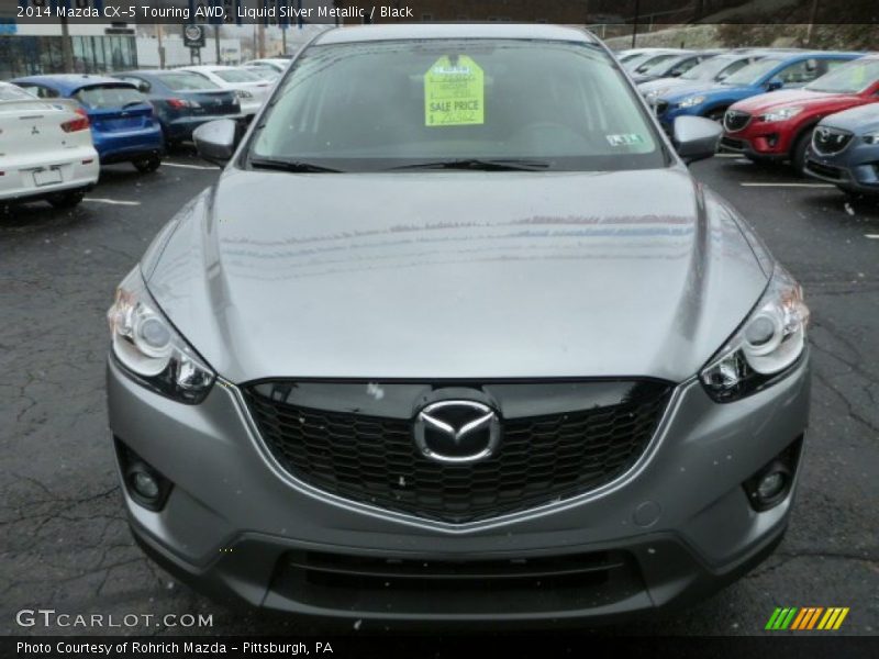 Liquid Silver Metallic / Black 2014 Mazda CX-5 Touring AWD