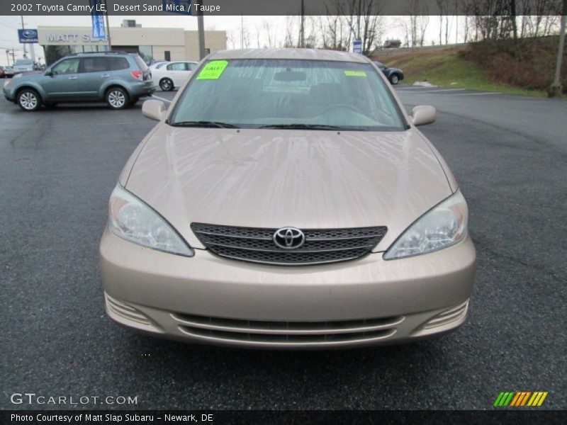 Desert Sand Mica / Taupe 2002 Toyota Camry LE