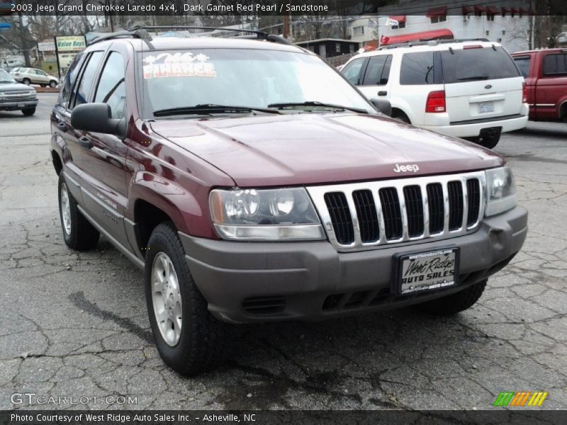 Dark Garnet Red Pearl / Sandstone 2003 Jeep Grand Cherokee Laredo 4x4