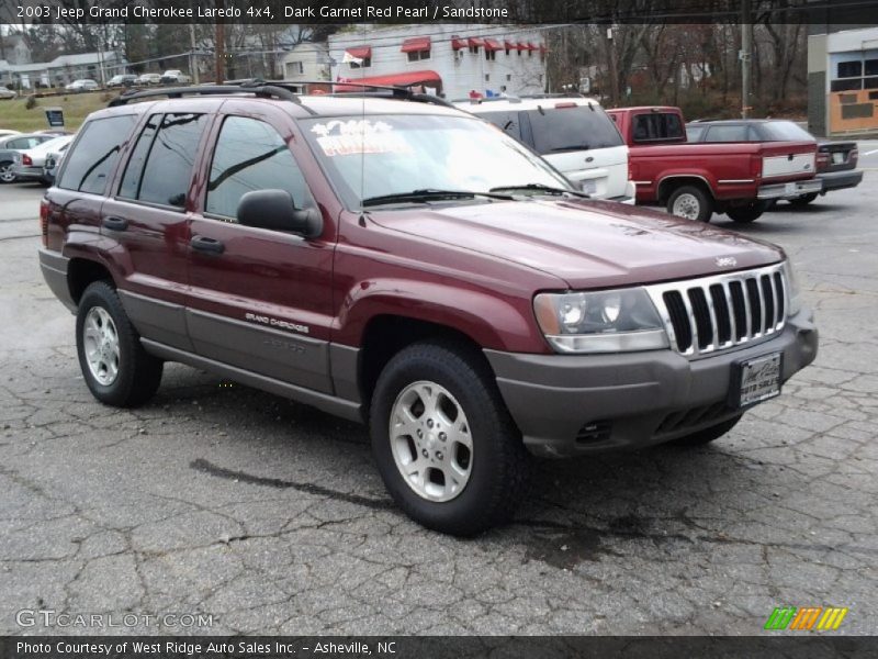 Dark Garnet Red Pearl / Sandstone 2003 Jeep Grand Cherokee Laredo 4x4
