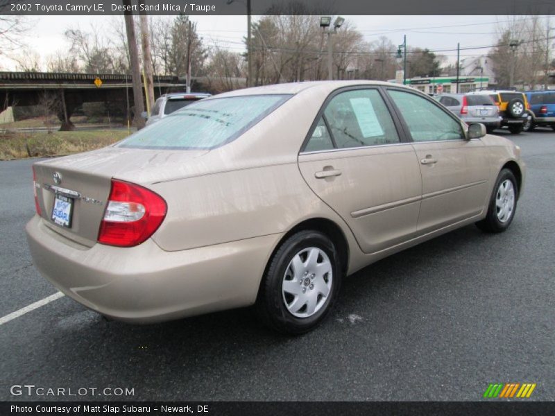 Desert Sand Mica / Taupe 2002 Toyota Camry LE