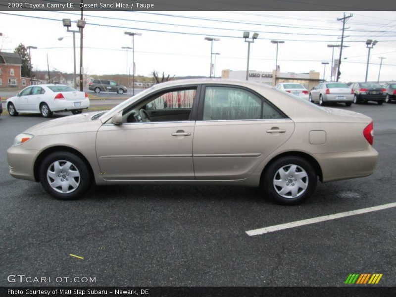 Desert Sand Mica / Taupe 2002 Toyota Camry LE