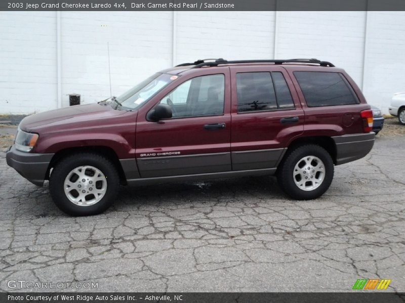Dark Garnet Red Pearl / Sandstone 2003 Jeep Grand Cherokee Laredo 4x4