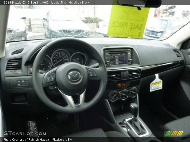 Liquid Silver Metallic / Black 2014 Mazda CX-5 Touring AWD