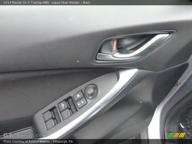 Liquid Silver Metallic / Black 2014 Mazda CX-5 Touring AWD