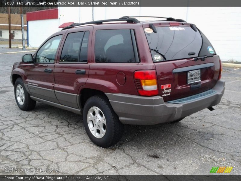 Dark Garnet Red Pearl / Sandstone 2003 Jeep Grand Cherokee Laredo 4x4