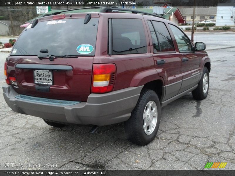 Dark Garnet Red Pearl / Sandstone 2003 Jeep Grand Cherokee Laredo 4x4
