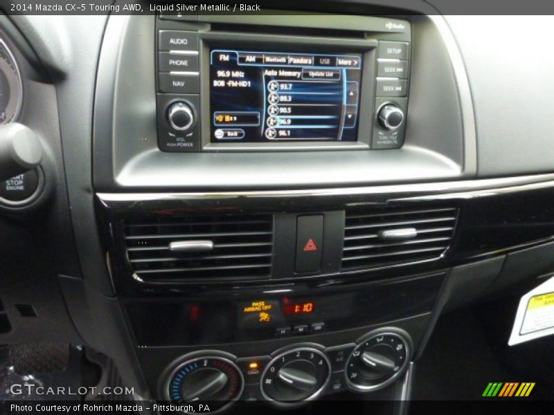Liquid Silver Metallic / Black 2014 Mazda CX-5 Touring AWD