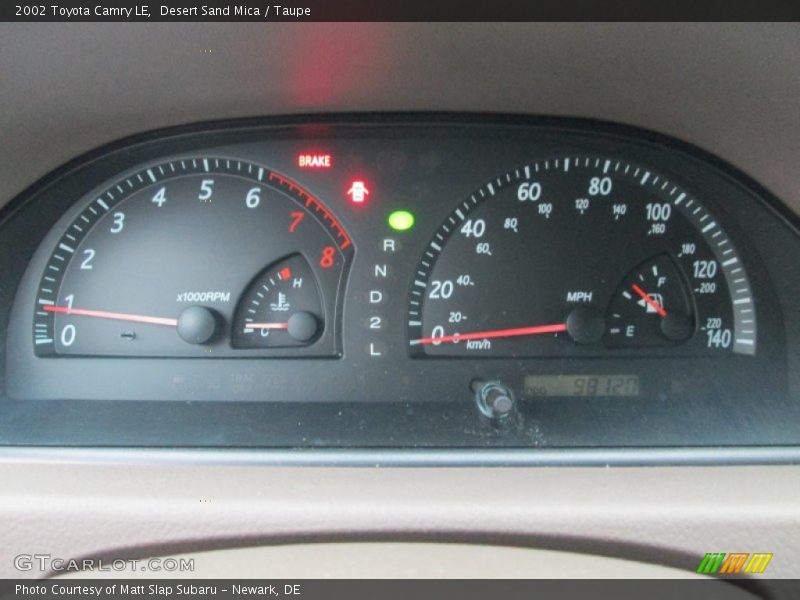 Desert Sand Mica / Taupe 2002 Toyota Camry LE