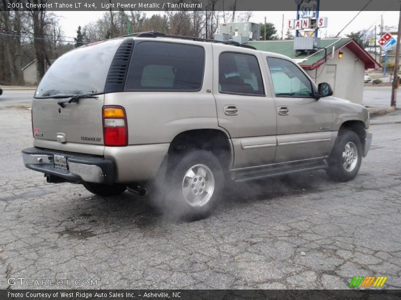 Light Pewter Metallic / Tan/Neutral 2001 Chevrolet Tahoe LT 4x4