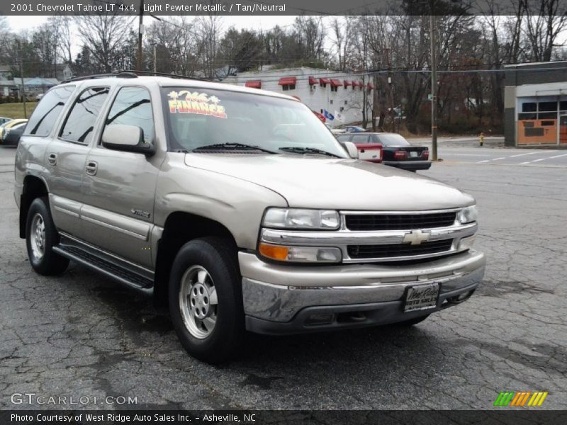 Light Pewter Metallic / Tan/Neutral 2001 Chevrolet Tahoe LT 4x4