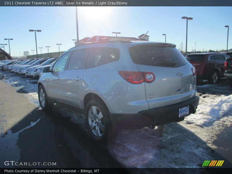 Silver Ice Metallic / Light Gray/Ebony 2011 Chevrolet Traverse LTZ AWD