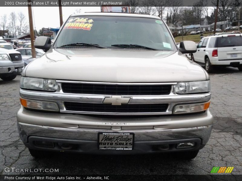Light Pewter Metallic / Tan/Neutral 2001 Chevrolet Tahoe LT 4x4