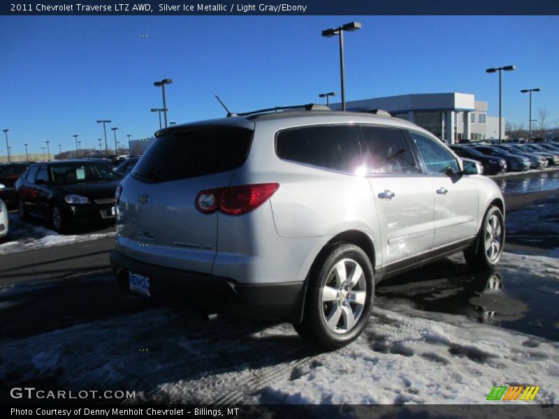Silver Ice Metallic / Light Gray/Ebony 2011 Chevrolet Traverse LTZ AWD
