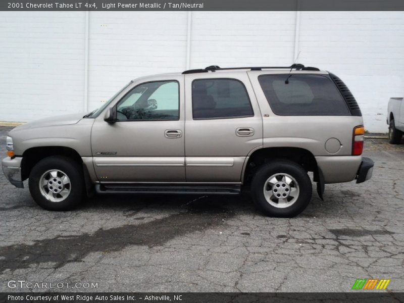 Light Pewter Metallic / Tan/Neutral 2001 Chevrolet Tahoe LT 4x4