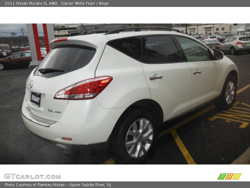 Glacier White Pearl / Beige 2011 Nissan Murano SL AWD