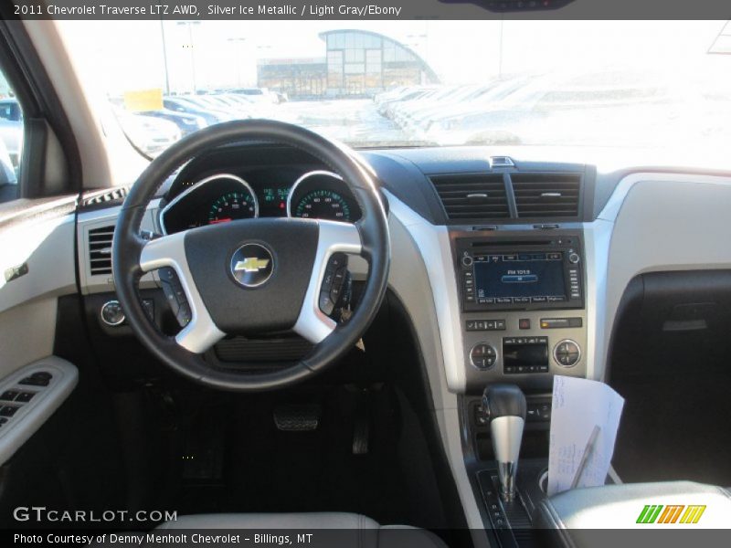 Silver Ice Metallic / Light Gray/Ebony 2011 Chevrolet Traverse LTZ AWD