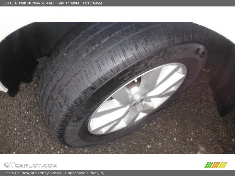 Glacier White Pearl / Beige 2011 Nissan Murano SL AWD