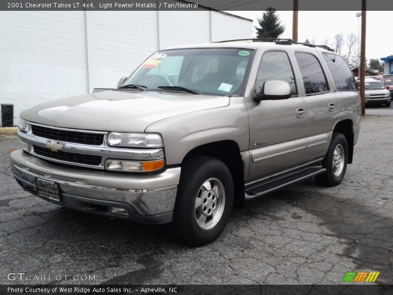 Light Pewter Metallic / Tan/Neutral 2001 Chevrolet Tahoe LT 4x4