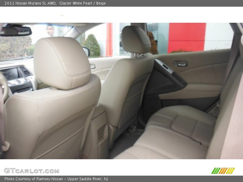 Glacier White Pearl / Beige 2011 Nissan Murano SL AWD