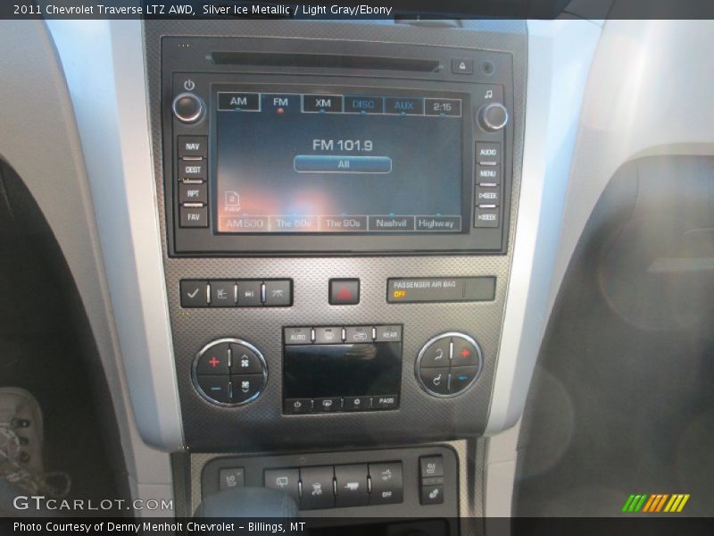 Silver Ice Metallic / Light Gray/Ebony 2011 Chevrolet Traverse LTZ AWD