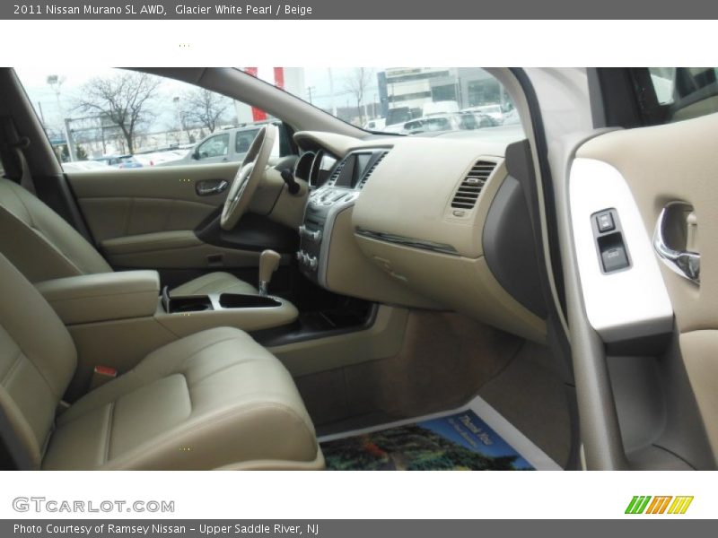 Glacier White Pearl / Beige 2011 Nissan Murano SL AWD