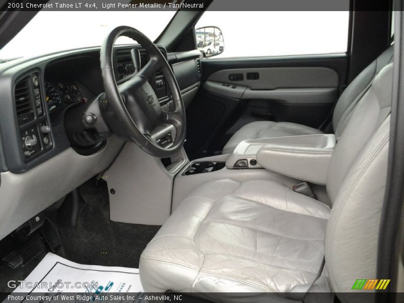Light Pewter Metallic / Tan/Neutral 2001 Chevrolet Tahoe LT 4x4