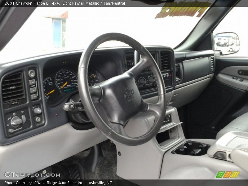 Light Pewter Metallic / Tan/Neutral 2001 Chevrolet Tahoe LT 4x4