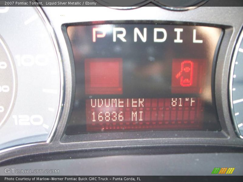 Liquid Silver Metallic / Ebony 2007 Pontiac Torrent