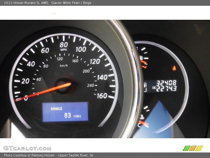 Glacier White Pearl / Beige 2011 Nissan Murano SL AWD