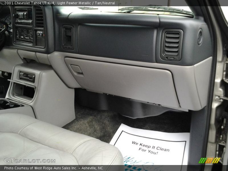 Light Pewter Metallic / Tan/Neutral 2001 Chevrolet Tahoe LT 4x4