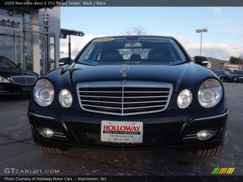 Black / Black 2008 Mercedes-Benz E 350 4Matic Sedan