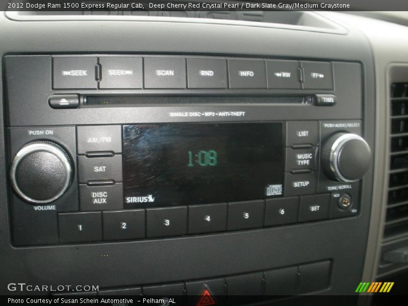 Deep Cherry Red Crystal Pearl / Dark Slate Gray/Medium Graystone 2012 Dodge Ram 1500 Express Regular Cab