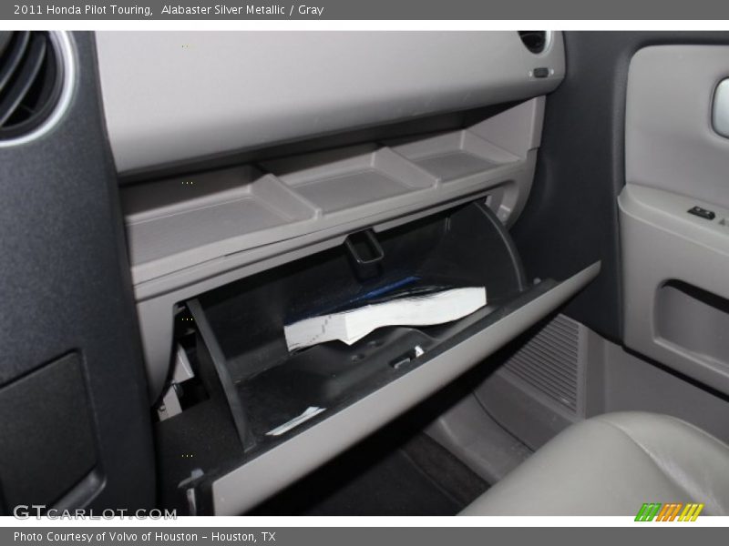 Alabaster Silver Metallic / Gray 2011 Honda Pilot Touring