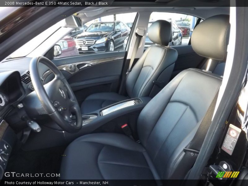Black / Black 2008 Mercedes-Benz E 350 4Matic Sedan