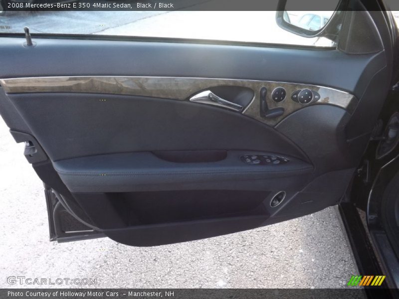 Black / Black 2008 Mercedes-Benz E 350 4Matic Sedan