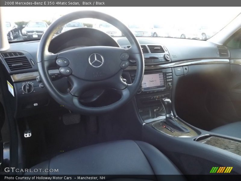 Black / Black 2008 Mercedes-Benz E 350 4Matic Sedan