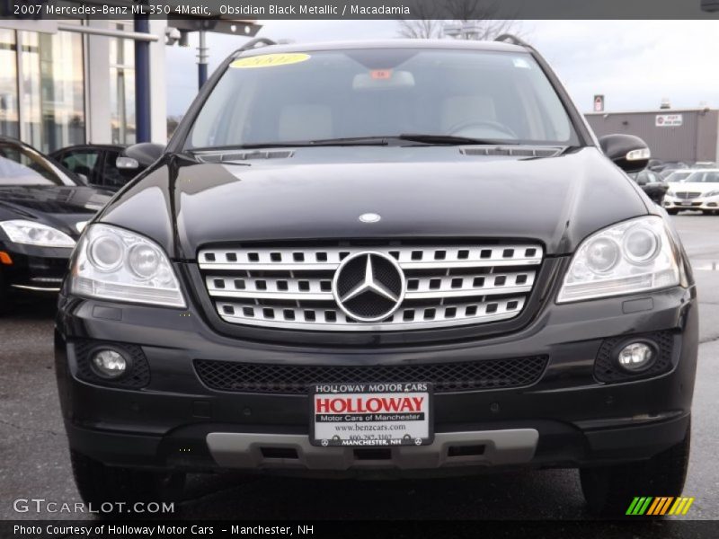 Obsidian Black Metallic / Macadamia 2007 Mercedes-Benz ML 350 4Matic