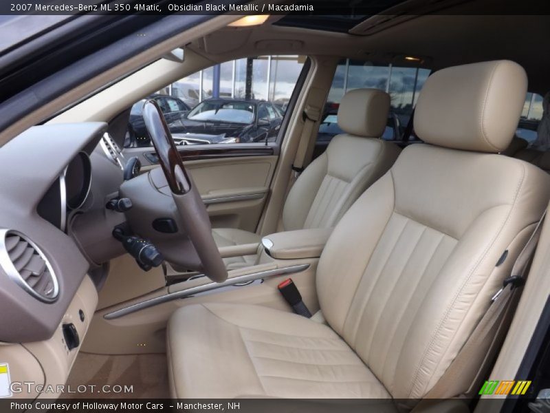 Obsidian Black Metallic / Macadamia 2007 Mercedes-Benz ML 350 4Matic