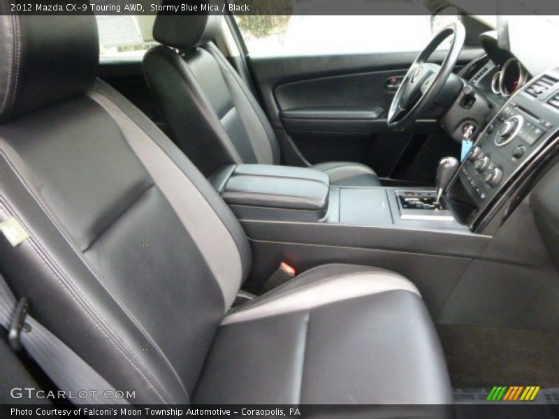 Stormy Blue Mica / Black 2012 Mazda CX-9 Touring AWD