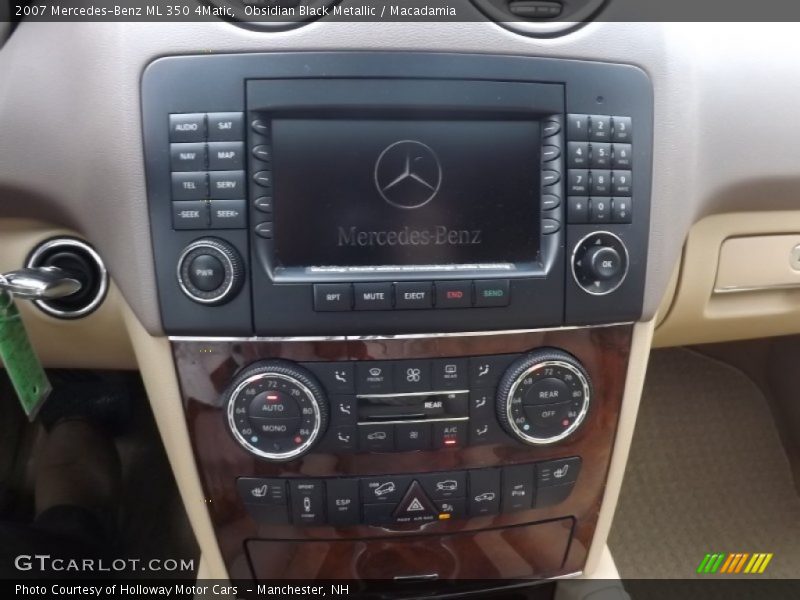 Obsidian Black Metallic / Macadamia 2007 Mercedes-Benz ML 350 4Matic